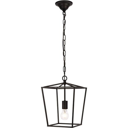 Elegant Lighting Elegant Lighting LD6008D9BK 14.5 x 9.75 in. Maddox Collection Black Pendant LD6008D9BK